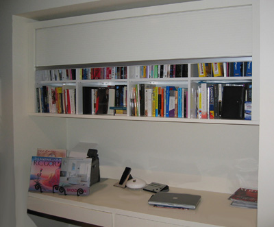 recessed study unit